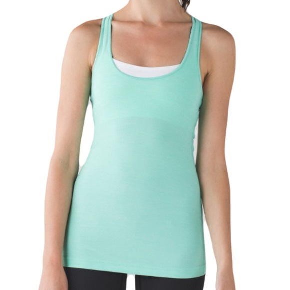Lululemon Cool Racerback Heathered Menthol Fits Like 4 - Picture 8 of 8